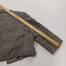 Kasper Blazer Women's Size 8 Gray Open Front Cropped Career Jacket Linen Blend image 7