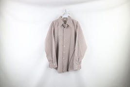 Vintage 70s Streetwear Mens Large Paisley Collared Long Sleeve Button Shirt - £47.44 GBP