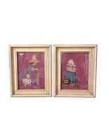 Vintage Needlepoint Embroidery Geese Framed Wall Art Set of 2 Country Fa... - $44.94 CAD