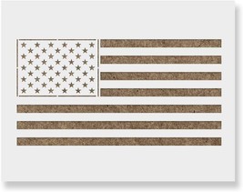 &quot;Flag Stencil Template - Reusable Plastic Drawing Template for Painting Wood and - £29.85 GBP