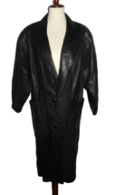 Leather Small Overcoat Trench Cosplay Halloween Matrix Dom Biker Rocker ... - £47.96 GBP