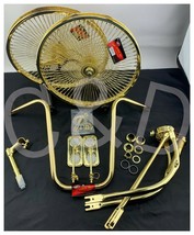 PACKAGE DEAL!! SET OF 7 ITEM FOR 20&quot; LOWRIDER BIKE, GOLD WHEELS, LOWRIDE... - £639.02 GBP