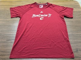 Cleveland Cavaliers Men’s NBA Basketball “Believe It” T-Shirt - Adidas -... - £9.39 GBP