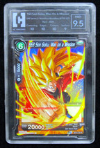 Dragon Ball Super TCG SS3 Son Goku, Man on a Mission Pre-Release HC Grading 9.5 - £58.85 GBP