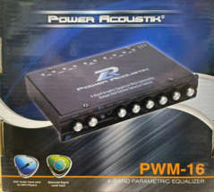 Power Acoustik - PWM-16 - Pre-Amp 4-Band Graphic Equalizer - £55.43 GBP