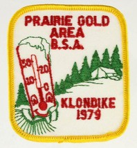 Vintage Bsa Boy Scout Scouting Prairie Gold Area Klondike 1979 Patch - £7.63 GBP