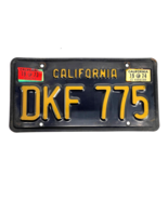 California 1963 License Plate DKF 775 Classic Black &amp; Yellow 10-Years St... - £38.93 GBP