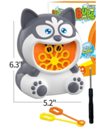Bubble Blower for Kids  1000+ Bubbles per Min  Automatic Husky Dog Bubbl... - $32.03 CAD