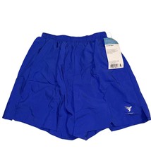 Insport Mens Blue 5K Short F113 Elastic Hidden Pocket, Size Large NWT - £11.98 GBP