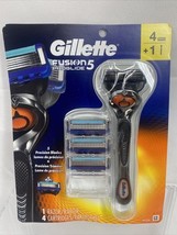 Gillette Fusion 5 Proglide 1 Handle Razor &amp; 4 Replacement Razor Cartridg... - $13.99