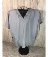 Authentic Cherokee Mens Womens Workwear Scrub Shirt Gray Size 3XL Style ... - $187.21 MXN