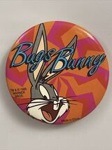 Bugs Bunny Vintage 1990’s Kids! Looney Tunes Safety Pin Back Button WB  - $7.92