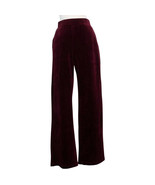 RALPH LAUREN Cranberry Red Cotton Blend Velour Pull-on Pants XL - $919.30 MXN