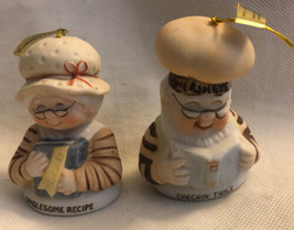 Vintage Set of 2 Bakers Hershey’s Bell Porcelain Ceramic Chocolate Ornament - $32.00