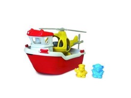 Green Toys Rescue Boat and Helicopter Bath Water Toy with 2 Characters M... - £31.15 GBP