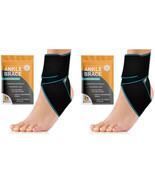 2 BracEasy Ankle Support Wraps Women &amp; Men - Foot Brace &amp; Ankle Brace fo... - $23.23 CAD
