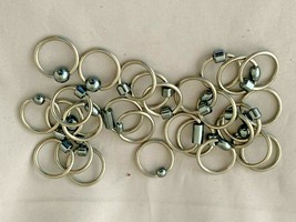 10pcs Hematite Captive Bead Rings 16g,Wholesale Lot Body Jewelry - £7.77 GBP