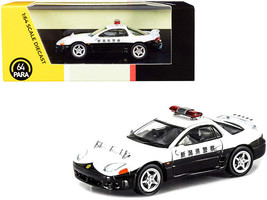 Mitsubishi GTO RHD Police Diecast 1 64 White Black Paragon - $27.15