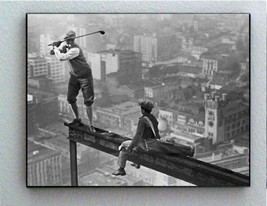 Rare Framed Vintage Skyscraper Golf Photo. Jumbo Giclée Print - £15.09 GBP