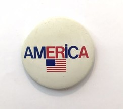 Vintage League of Women Voters AMERICA Button Pin USA American Flag 1.5&quot; - £9.40 GBP