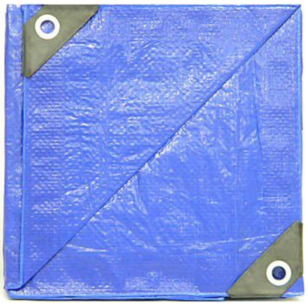 JobSmart LDBL0810 8 ft. x 10 ft. Polyethylene Blue Tarp, Light Duty Item image 3