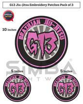 G13 Bjj Gi Patches Bjj Kimono Embroidery Patches BJJ Martial Arts Club P... - £15.68 GBP