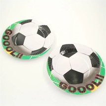 Football Soccer Theme Kids Birthday Party Decoration Set Party Supplies Cup Plat - £113.33 GBP