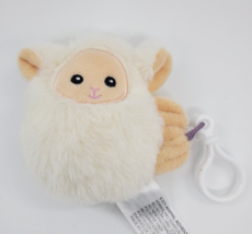 Animal Adventure Lamb Sheep Plush Keychain Clip Plush 4&quot; Stuffed Toy B39 - £7.10 GBP