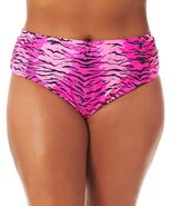 MSRP $30 California Waves Topaz Tiger Bikini Bottoms Pink Size 1 (16/18) - $36.18 CAD