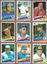1985 Topps Baseball Manager Card Lot of 9 w/Joe Torre Yogi Berra Dick Williams - $7.13