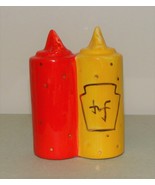 Nora Fleming Mini Original Ketchup &amp; Mustard Bottles Retired Old Style G... - $375.00