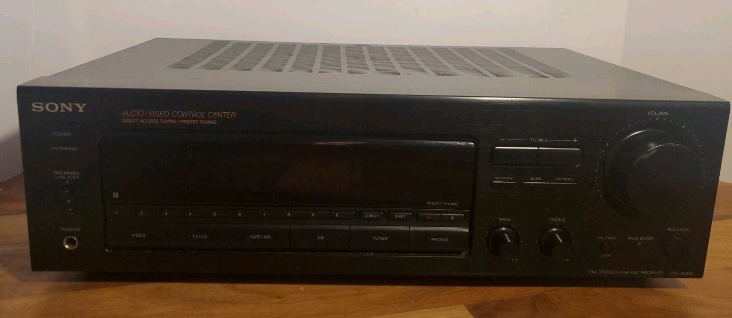 Sony STR-D365 Stereo AV Receiver Amplifier Tuner Phono AM/FM Tested Working  			