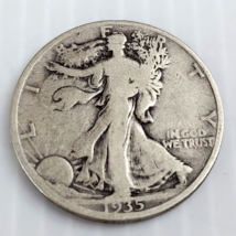 Walking Liberty Half Dollars 90% Silver Circulated 1935 - £15.22 GBP