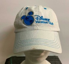 Disney Vacation Club Member White/Blue Adjustable Baseball Cap Hat Pre-Owned - £10.11 GBP
