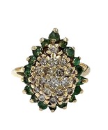  Women&#39;s 14kt Yellow Gold Cluster ring 385003 - £315.59 GBP