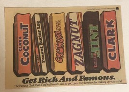 1980s Clark Bars Candy Bars Vintage Print Ad Advertisement  PA1 - £6.10 GBP