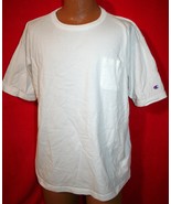 Champion Vintage T1011 Pocket T shirt Mens XL Heavy White Cotton Jersey ... - $53.77 CAD