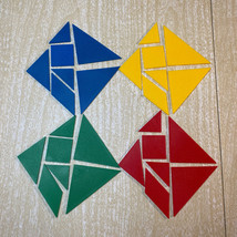 Tangrams Puzzles 4 Complete sets of 7pcs ea (28pcs) Math Plastic Manipulatives - £6.16 GBP