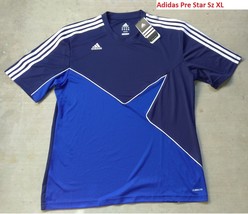 New Adidas All Sports PRE STAR Navy Blue White Design Sz XL - $25.00