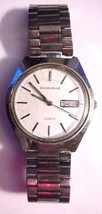 Caravelle P0 Day-Date Quartz Japan Men&#39;s Watch Vintage - $99.95