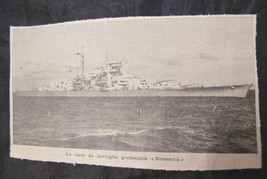 The Germanic Battle Ship Bismarck 1940s Courier Cutout-
show original title

... - £14.72 GBP