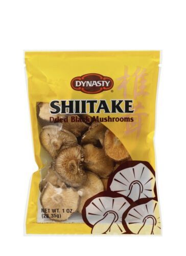 Primary image for dynasty shiitake dried black mushrooms 1 Oz (Pack Of 2)