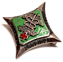 STERLING SILVER Enamel Edward W Sparrow HOSPITAL Medic 5 Year Service Aw... - £15.68 GBP