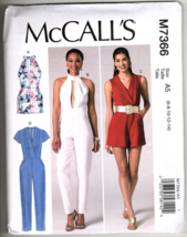McCall&#39;s M7366 Misses 6 to 14 Jumpsuit and Rompers Uncut Sewing Pattern - £11.59 GBP
