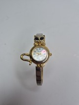 Fiorlini Cat Women&#39;s Watch Two Tone Hinge Bangle Band MOP Dial- New Battery - $348.36 MXN