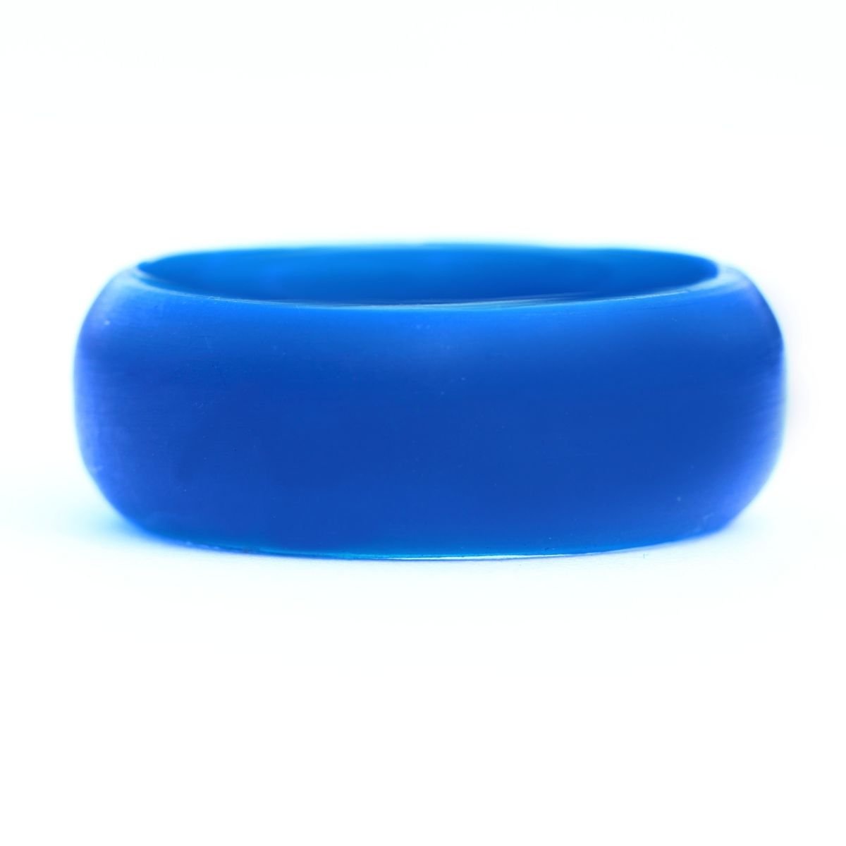 Mens Blue Silicone Ring Size 8 - $2.96