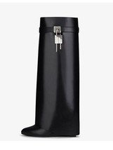 Women&#39;s New Knee-length Boots Fashion Thick Bottom High Heel Shark Boots Designe - £79.35 GBP