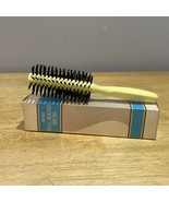 Vintage Avon Full Round Brush Yellow Black Bristles New In Box Unused Ha... - $125.30 CAD