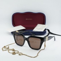 GUCCI GG1023S 005 Black/Brown 54-17-140 Sunglasses New Authentic - $284.19