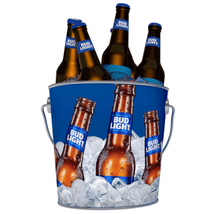 Bud Light Signature Pail Style Beer Bucket - New - £23.61 GBP